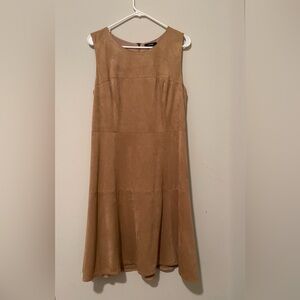 Alfani faux-suede dress